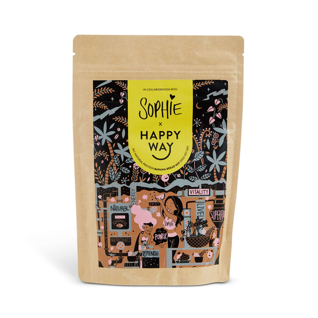 Banana Protein Bread Mix 300g,Banana Bread,Happy Way,Happy Way