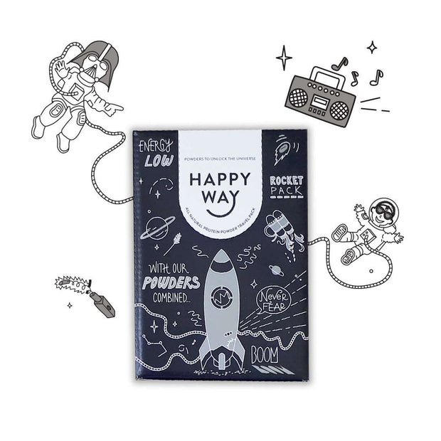 Rocket Protein Travel Pack (6 x 60g Whey Flavours),Protein,Happy Way,Happy Way