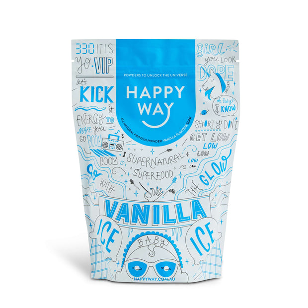 Vanilla Ice Ice Baby Whey Protein Powder 500g,Protein,Happy Way,Happy Way