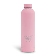 Pink Matte Drink Bottle 750ml,Drink Bottle,Merchandise,Happy Way