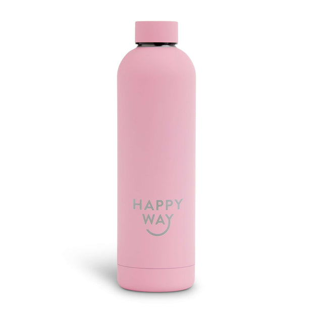 Pink Matte Drink Bottle 750ml,Drink Bottle,Merchandise,Happy Way