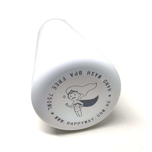 White Matte Drink Bottle 750ml,Drink Bottle,Merchandise,Happy Way