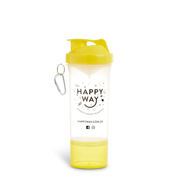 Happy Way Shaker (400ml) - Yellow,SHAKER,Merchandise,Happy Way